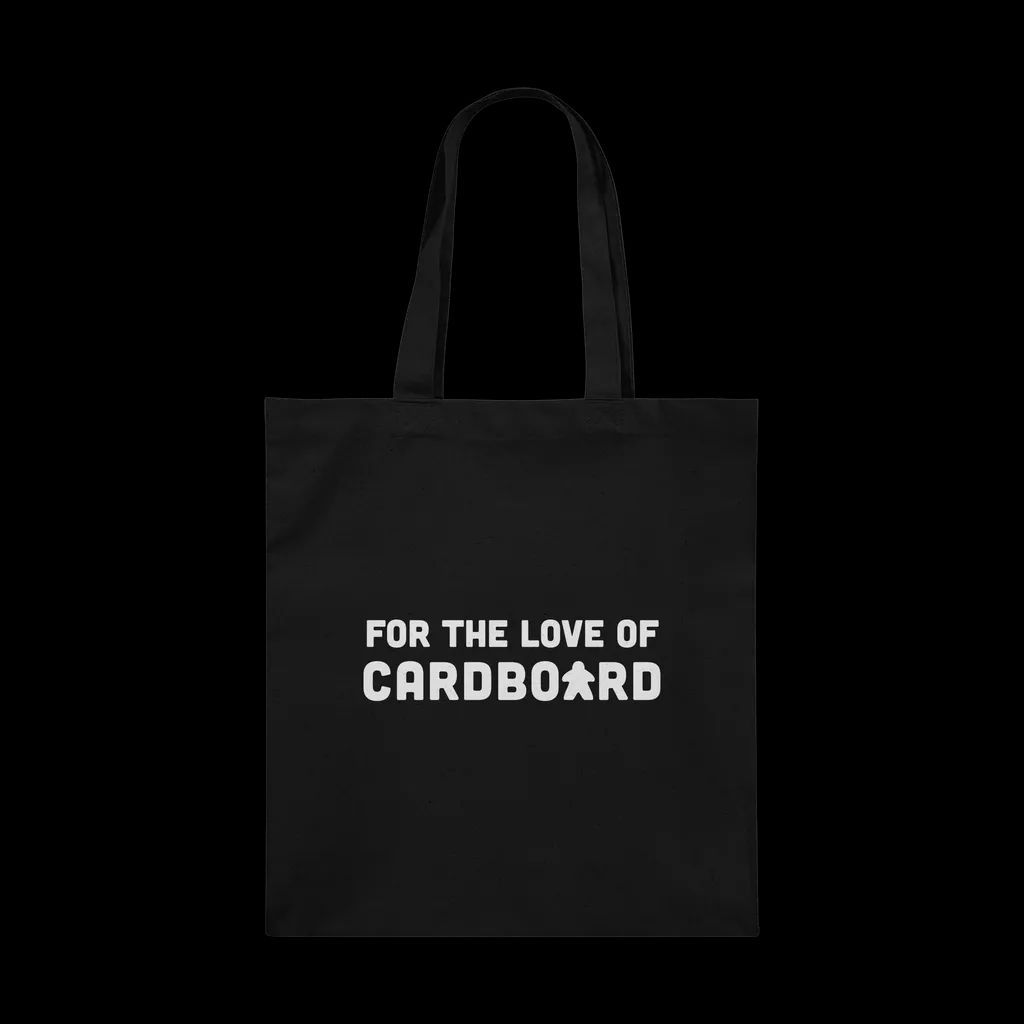 “For the love of cardboard” by @marianmraz is a must have if you're a real meeple person. cottonbureau.com/p/8MQMU6/tote/…