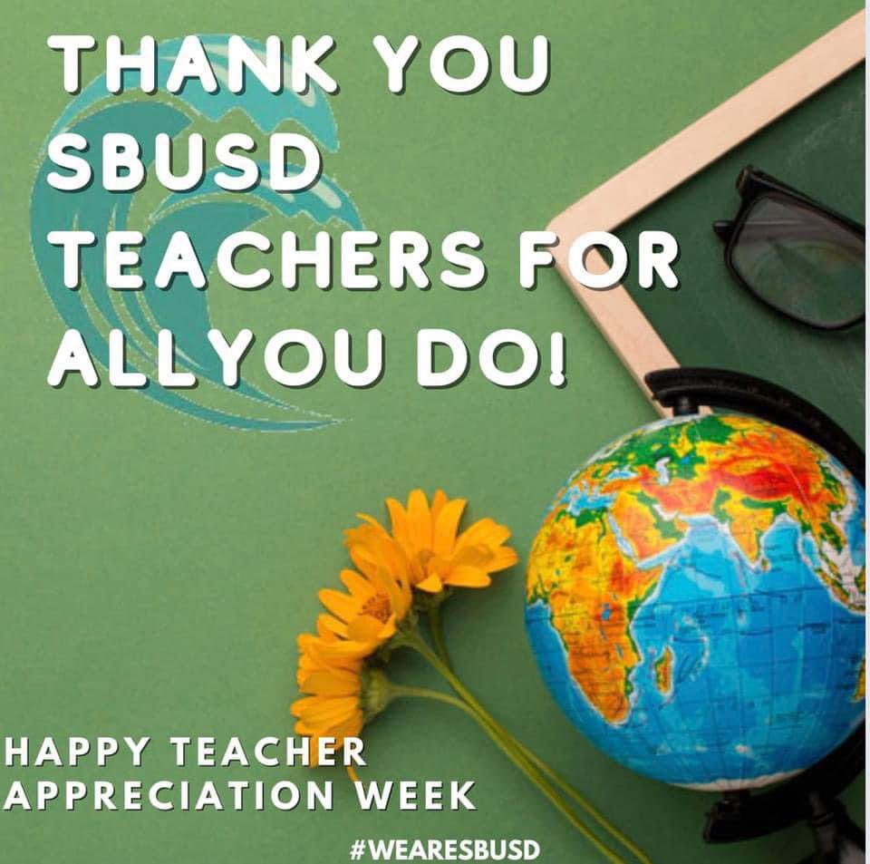 I want to extend my deepest gratitude to the incredible teachers of South Bay Union School District @SBUSD_NEWS Your unwavering commitment and passion make a difference in the lives of our students every day. Happy Teacher Appreciation Week! @WeAreCTA