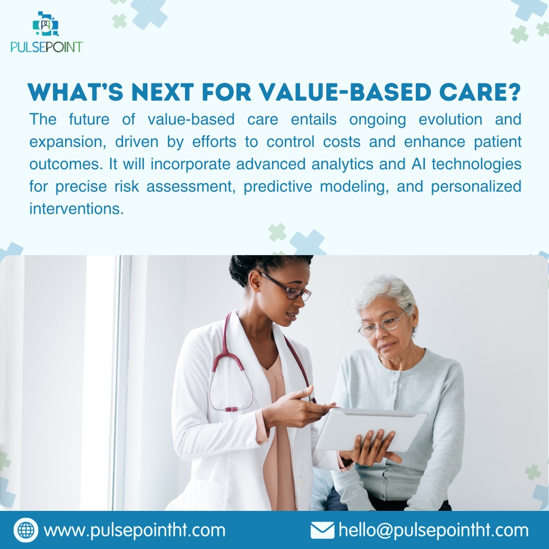 Listed below is the healthcare of the future! Together with us, explore the next frontier of value-based care.

#pulsepoint #HealthcareFuture #ValueBasedCare #CostControl #PatientOutcomes #AIinHealthcare #PersonalizedInterventions #EnhancedAnalytics #HealthTech #Innovation