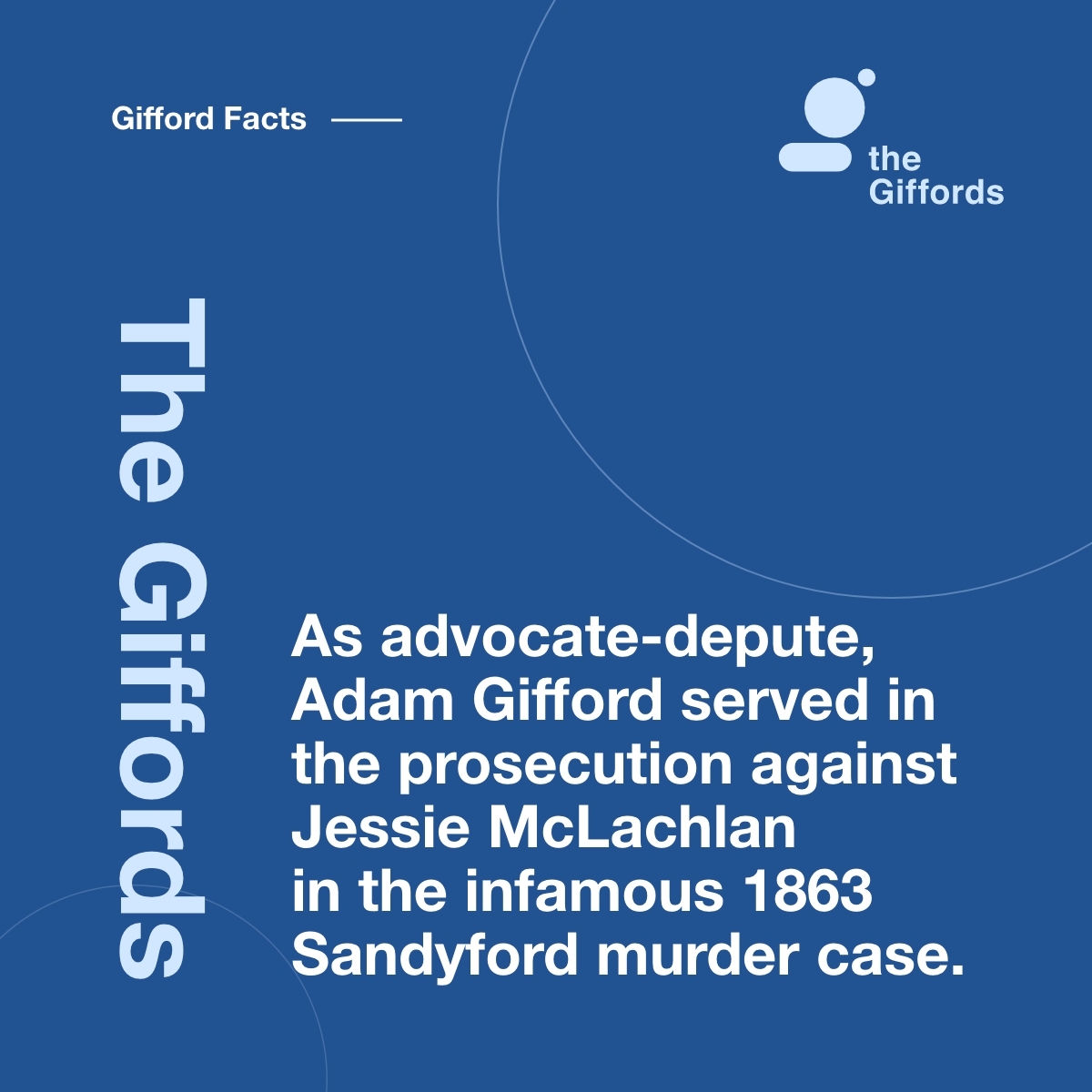 The Sandyford murder case took place in Glasgow in July 1862. Jessie McPherson, a servant, was murdered at 17 Sandyford Place. McPherson's friend Jessie McLachlan later stood trial, accused of having murdered McPherson.