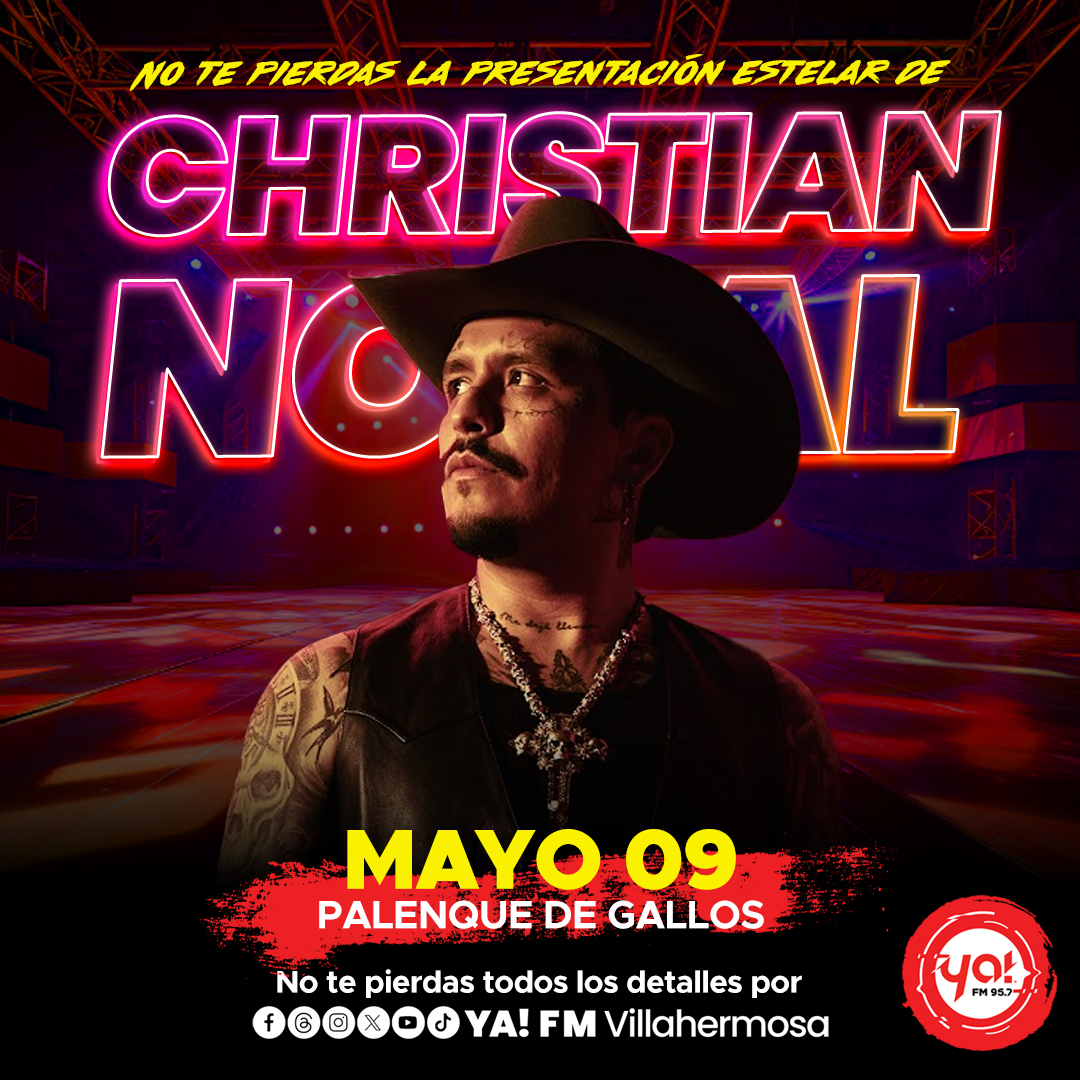 RT Si Ya! tienes tus accesos para el concierto de Christian Nodal en el palenque de la #FeriaTabasco2024