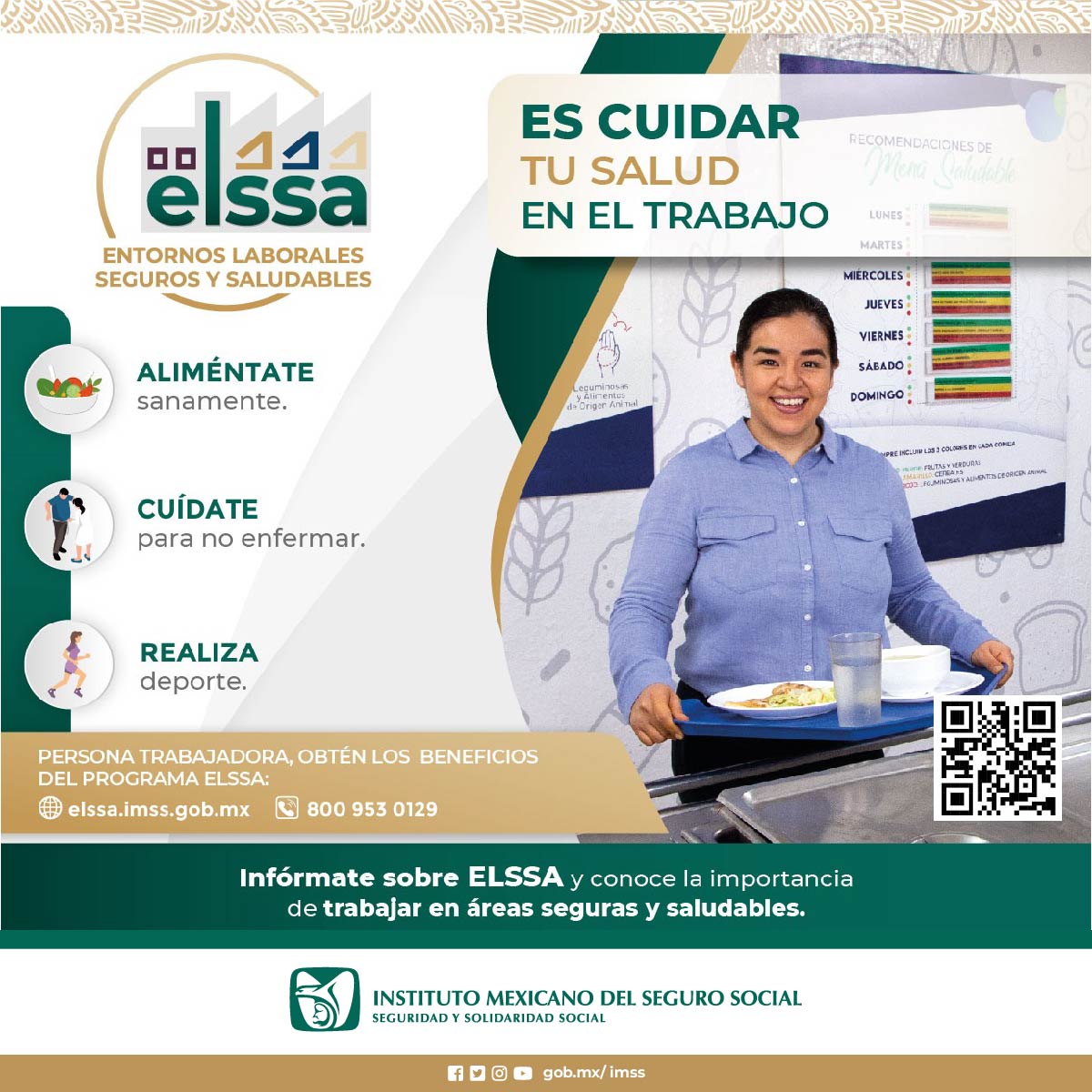 #ELSSA_IMSS es para fortalecer el desarrollo de empresas y su personal. Persona empresaria, obtén los beneficios del Programa ELSSA: elssa.imss.gob.mx