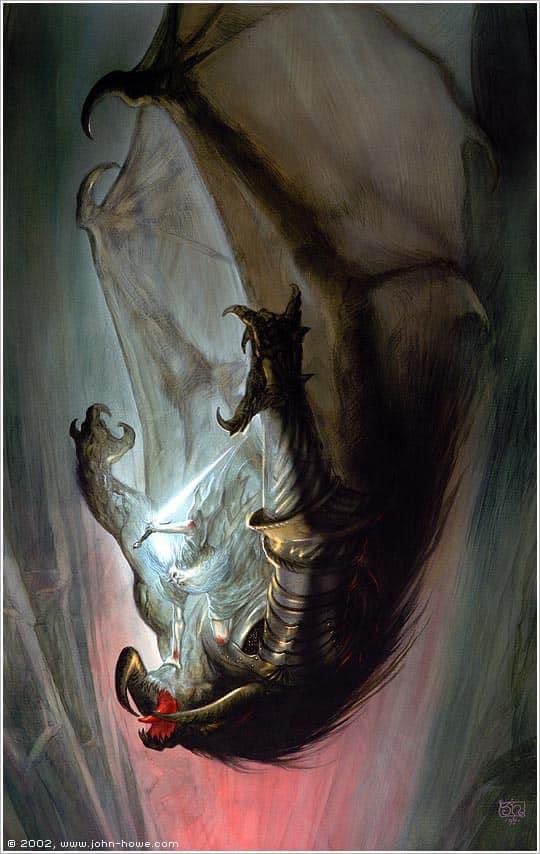 Gandalf Falls With The Balrog
By John Howe