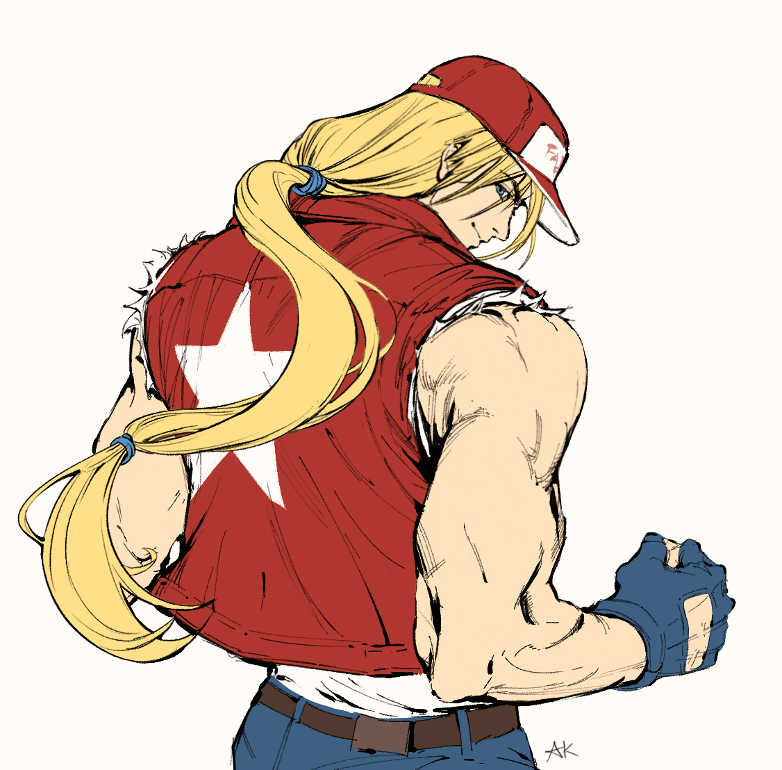 Just want to touch Terry's ponytail...
 #fatalfury 
#テリーボガード 
#餓狼伝説
#KOF