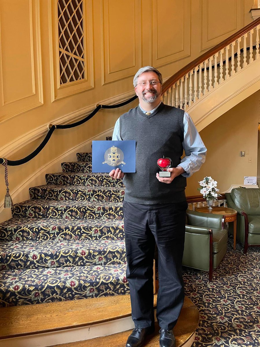 kaylamoore's tweet photo. Happy Teacher Appreciation Week to this guy!

J.R. is so excited and in love with History that it makes students want to know it, too! He sets every student up for success in his classroom. 

I am proud of him and all he's done in his 21 years in education. 🍎📚✏️ https://t.co/Lhb0dzdNUV