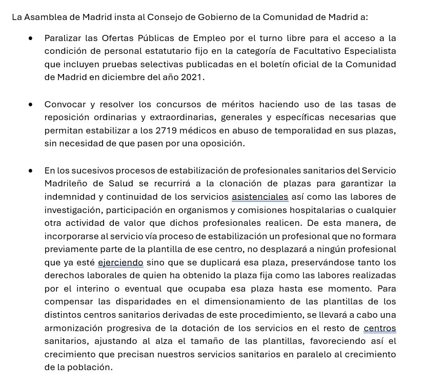 MedicosComoTu's tweet photo. A la PNL de @acualor @madrid_vox para NO desarmar la excelencia de los hospitales de @SaludMadrid, @ppopular vota NO. No hay ningún respeto a profesionales sanitarios con altísima experiencia y especialización, ni a sus pacientes #FijezaYa @ComunidadMadrid @IdiazAyuso https://t.co/dpt0R8Z8HS