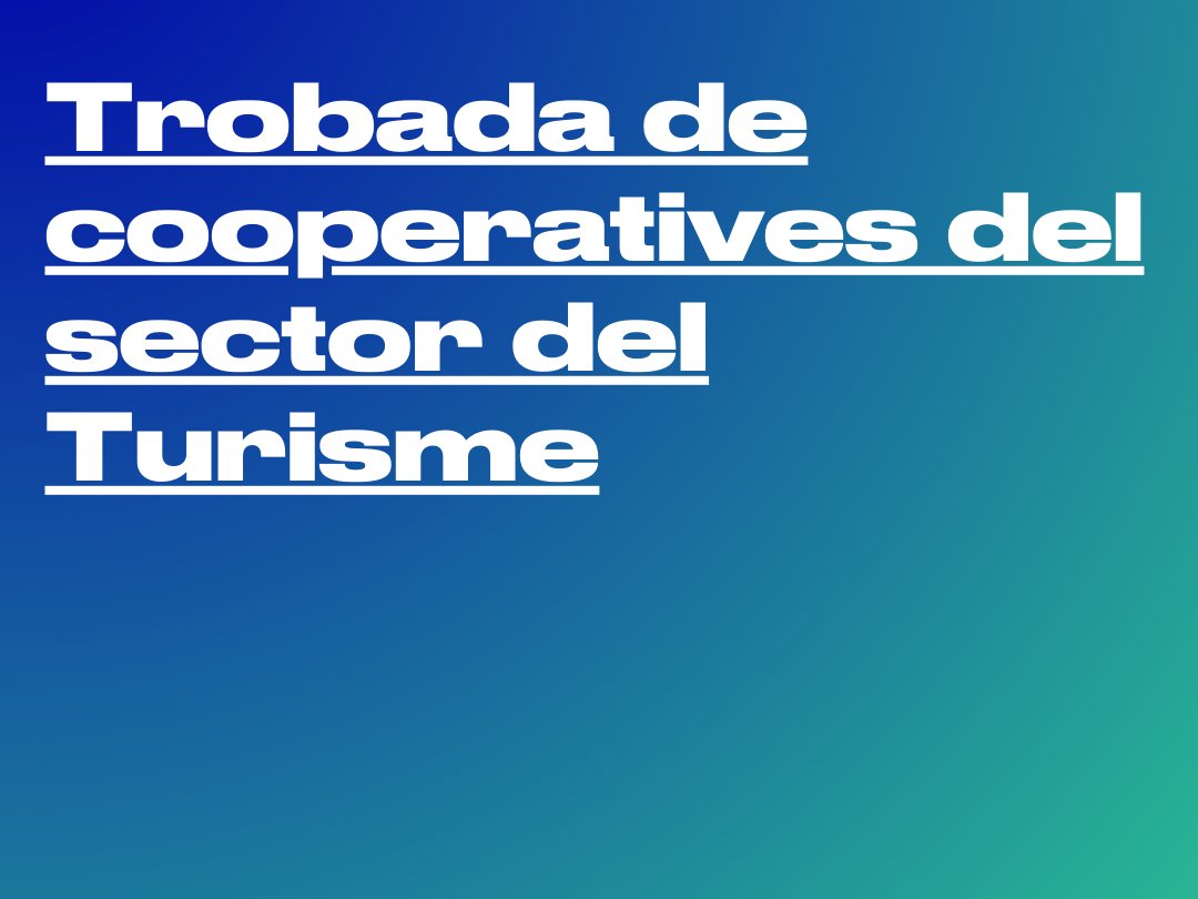 Arriba la 2a trobada anual de #cooperatives del sector del Turisme!🔔 👋🏽Us esperem a tots i totes el proper dimecres 8 de maig de 10h a 12h (en línia). Inscripcions 🔗 cooperativestreball.coop/esdeveniments/…