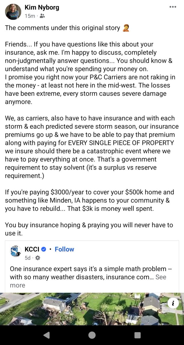 kvonyborg's tweet image. Look friends... I'm an #InsuranceNerd at heart. 
Find an insurance professional so you understand what you're spending your money on, please.