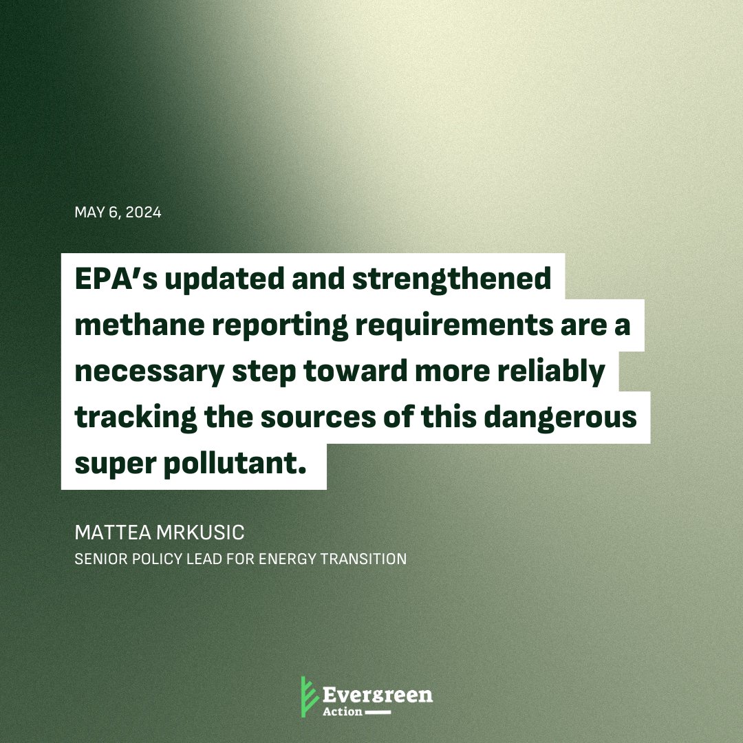 Methane pollution from the oil and gas sector has a track record of being woefully underestimated. We applaud @EPA’s work to ensure we know how much pollution we’re really up against in the fight for our climate. Statement from @MatteaMrkusic: evrgn.co/3y79UK9