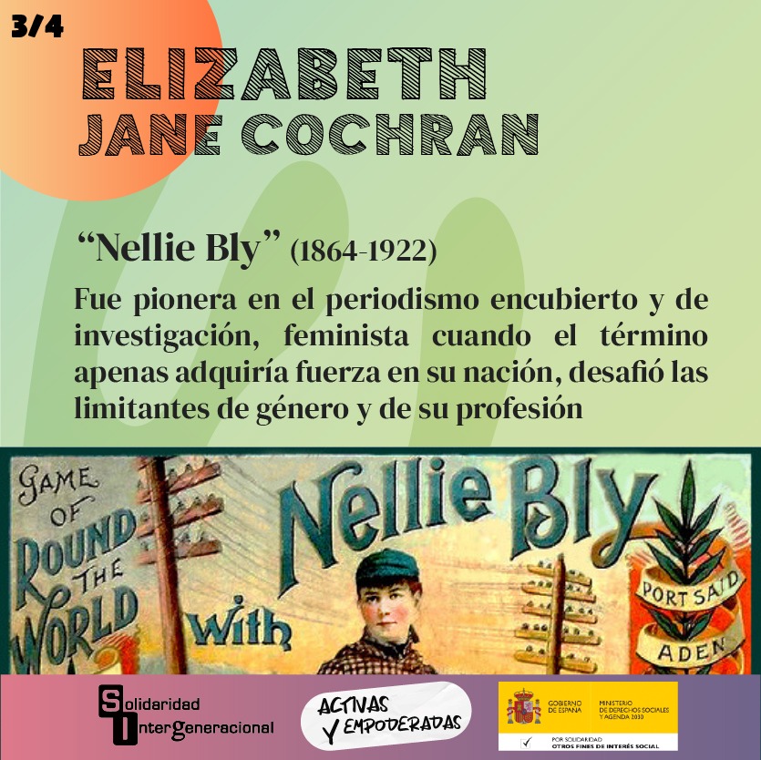 SolidaridadIn's tweet photo. "Dije que podría y lo haría. Y lo hice"
- Elisabeth Jane Cochran
Desde A Hombros de Gigantas hacemos tributo a su apasionante vida de periodista y feminista
Conócela e inspírate:
👉https://t.co/4OvQoT2S36
#activasyempoderadas #mujeresreferentes #mujer #feminismo https://t.co/Fl8mrFGFqN