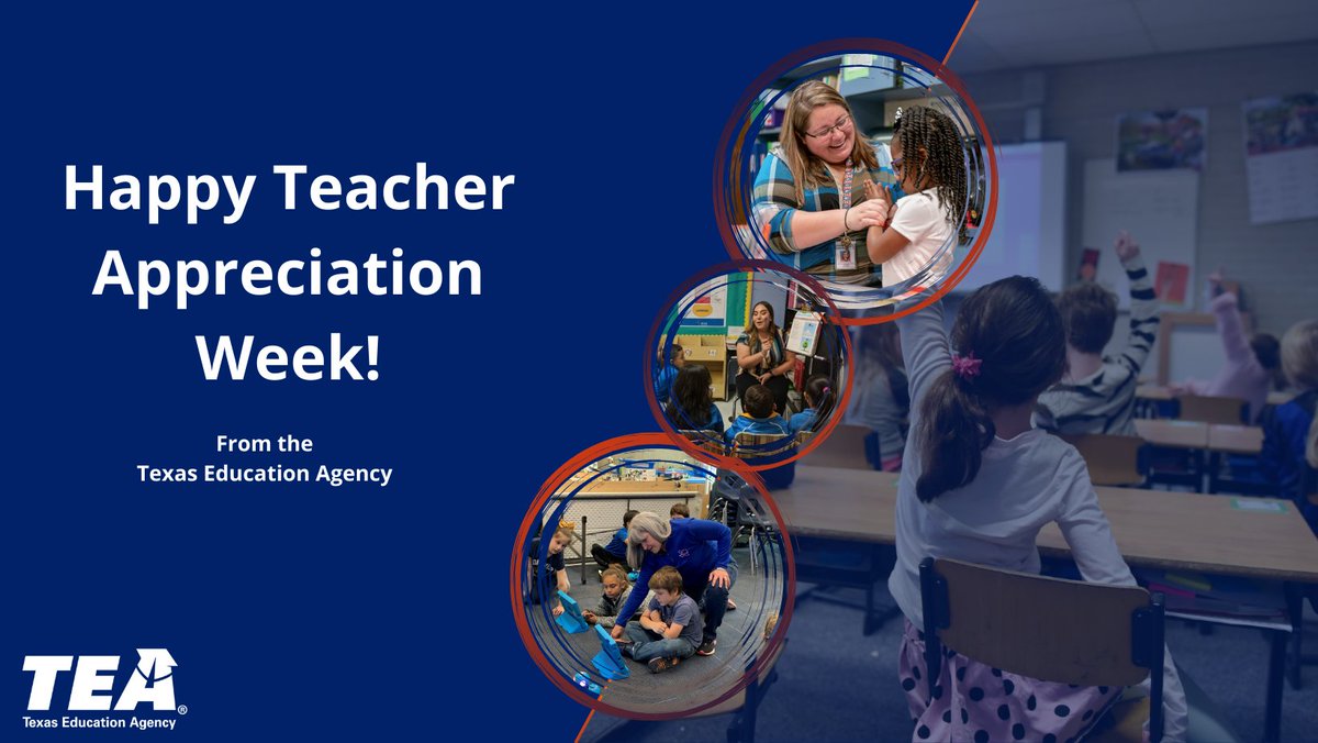 It's National Teacher Appreciation Week! Join us in celebrating all the exceptional Texas teachers who go above and beyond for their students and families!