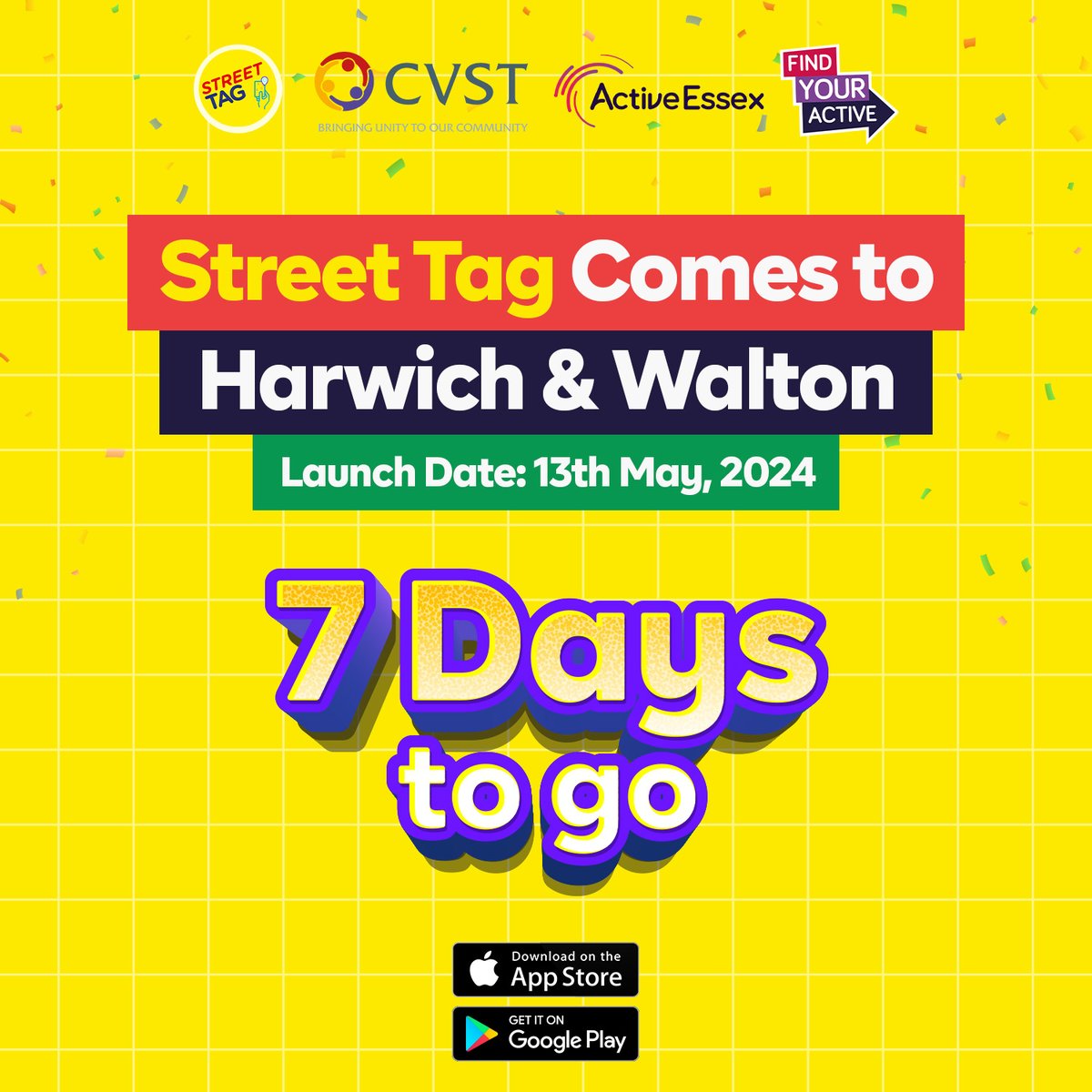 Street Tag is in Harwich & Walton! Walk, run, cycle, scoot to stay active, collect points and win prizes! The Community Leaderboard season starts on the 13th of May, 2024, so don't wait—download the app and dive into the action TODAY! @cvstendring @activeessex