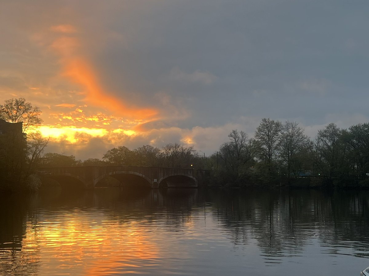 Sunrise on the Charles River, Boston, MA @CRIBoston