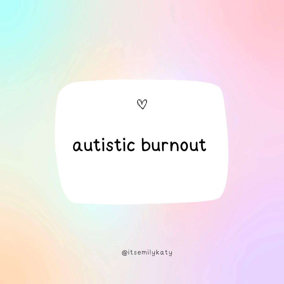 Autistic burnout 🧠 - a thread.