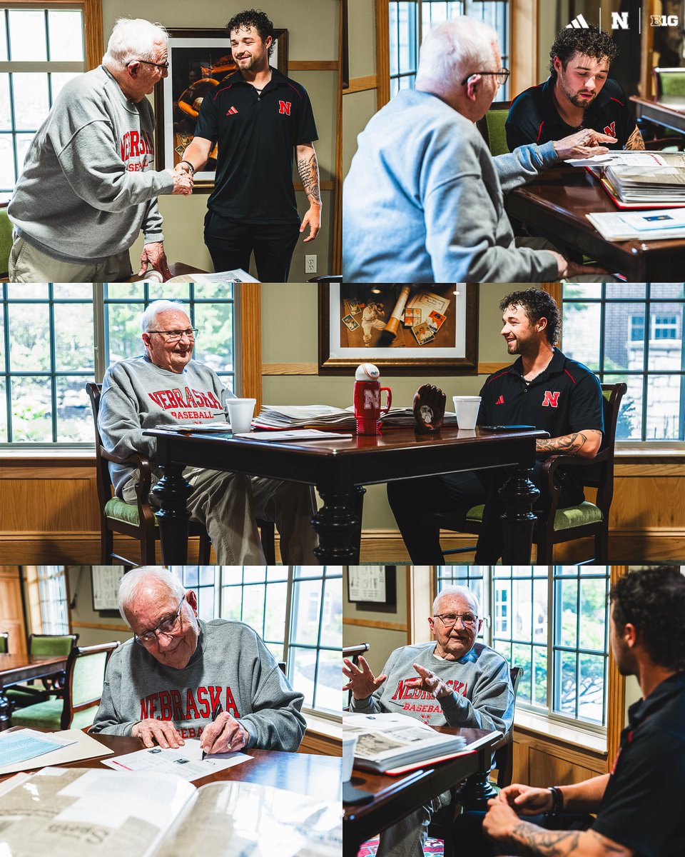 Throwing a no-hitter is rare.

Getting to meet the person who threw the last one for NU 70 years ago is even more extraordinary.

On April 20, 1954, Richard Geier struck out 10 on his way to no-hitting the Kansas Jayhawks en route to a 1-0 win for the Huskers.

This morning,