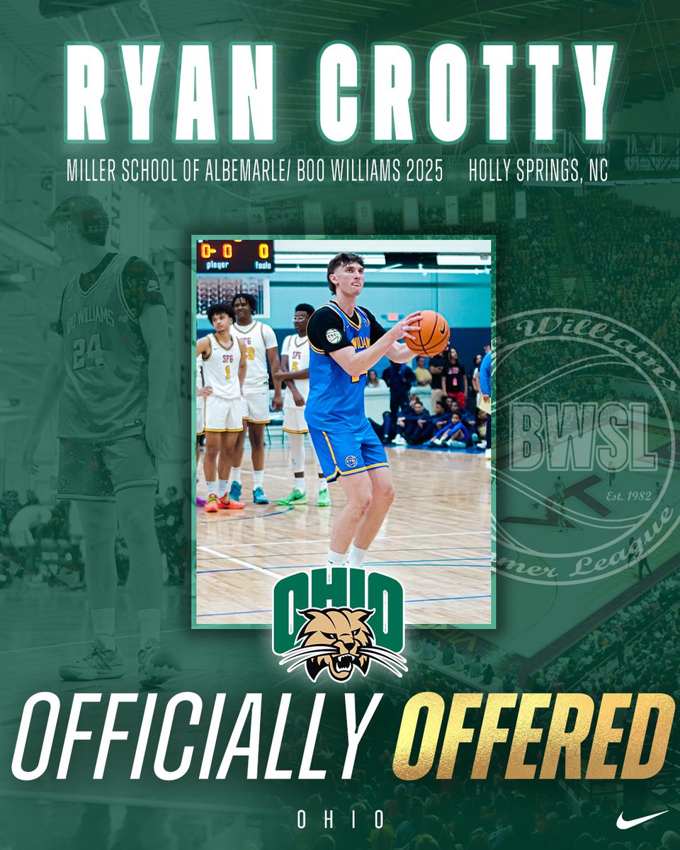 2025 SG Ryan Crotty is on 🔥🔥 after the 1st (2) EYBL stops he’s picked up (3) offers Session 2 Ryan averaged 22PPG (45.4 3P%) 📈📉📞📞 ▪️Va Tech ▪️ ODU ▪️Ohio University 🗣️BwslBasketball #bwslmade #nike #nikebasketball #eybl #onlybasketball #bringyourgame #boocrew2025