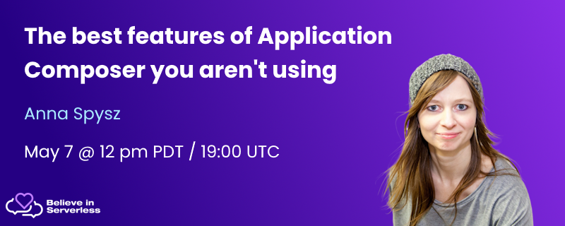 Very much looking forward to this tomorrow! I am ashamed I haven't used App Composer as much as I should have, especially considering I can use it from within VSCode 😬