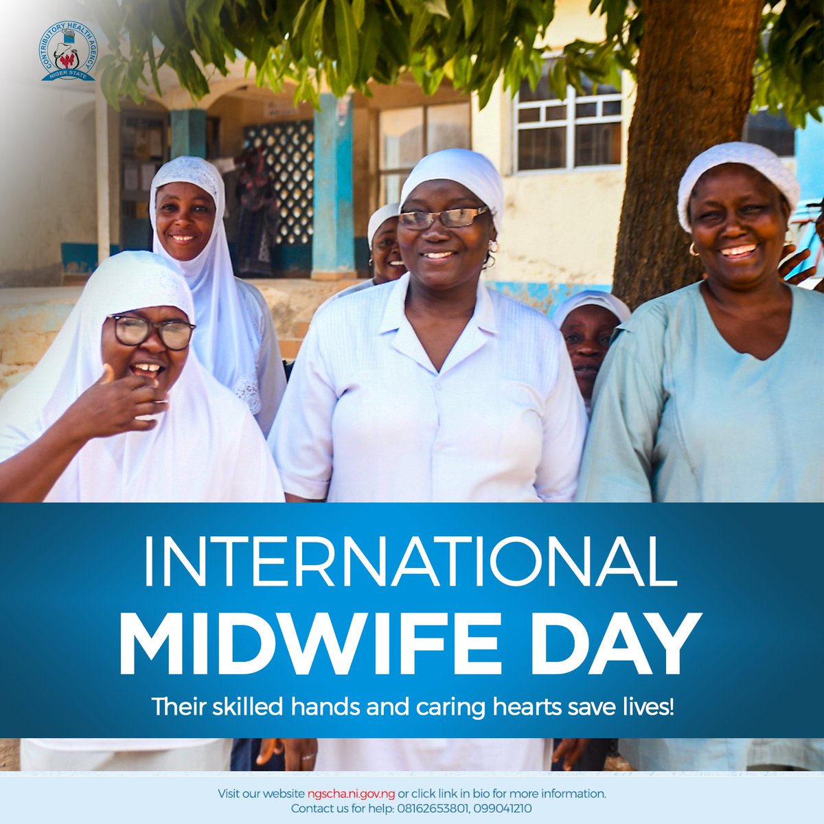 Today on #InternationalDayOfTheMidwife, we honour all our wonderful midwives not only in Niger State but also around the world! Midwives are the unsung heroes of childbirth, ensuring safe childbirth and healthy mothers and babies. Thank you ❤️! #NiCare #NigerState #Midwife
