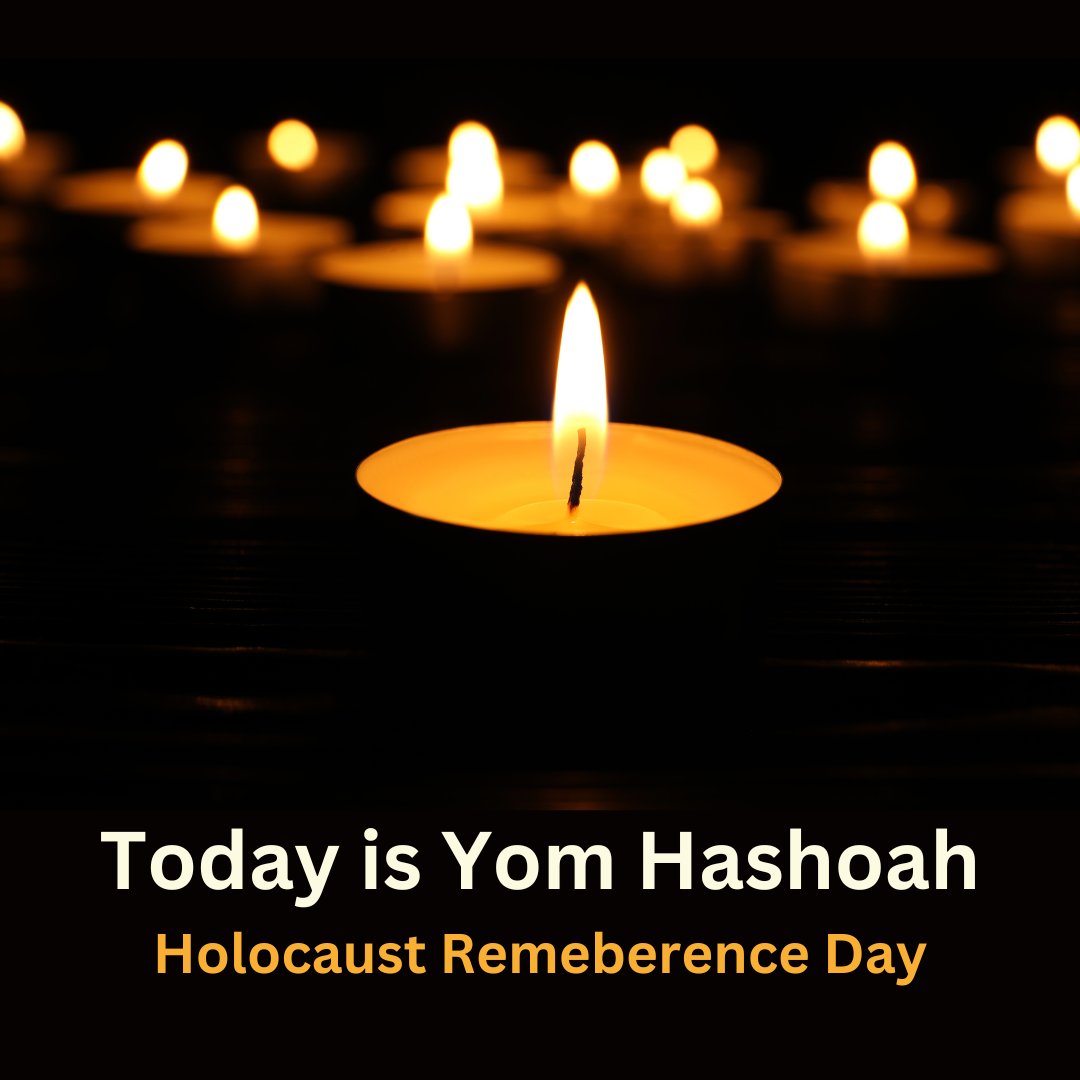 Today, on Yom Hashoah (Holocaust Rememberence Day), we remember the six million Jews who were murdered during the Holocaust. We will never forget the victims or the survivors. Never forget. Never again.