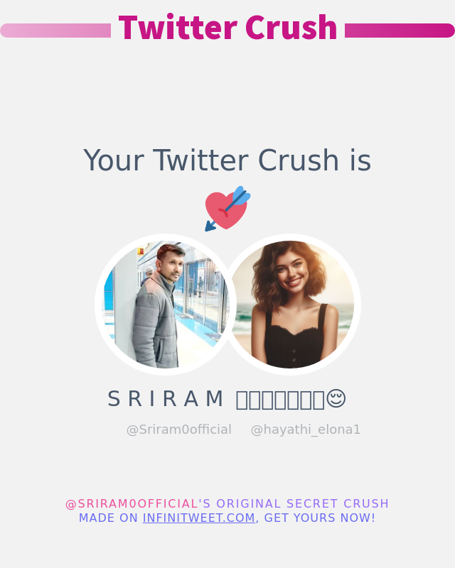 My Twitter Crush is: @hayathi_elona1 ➡️ infinitytweet.me/secret-crush