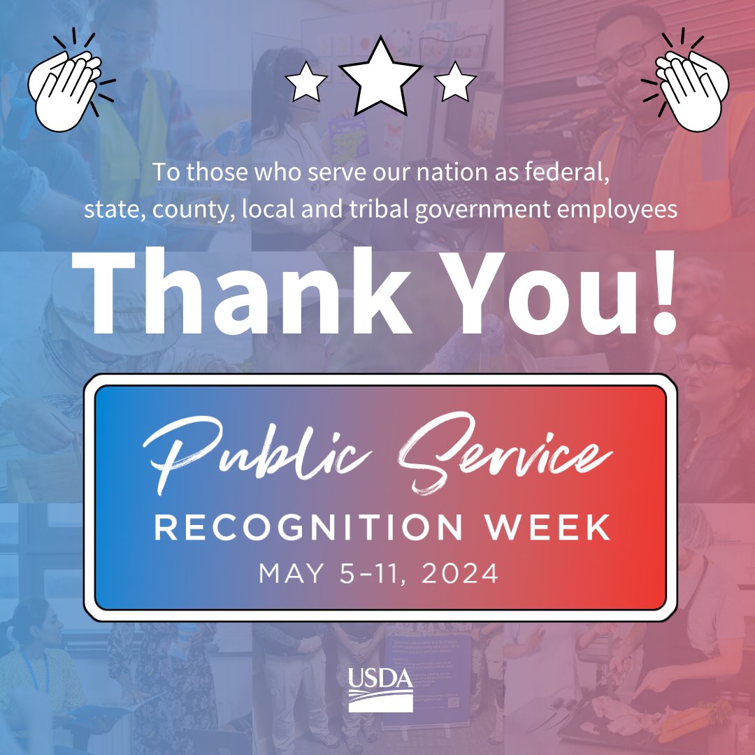 This Public Service Recognition Week, we extend gratitude to all federal, state, county, local, and tribal government workers for their dedicated service to our nation. Thanks for all you do on behalf of our country ❤️ #PSRW #GovPossible