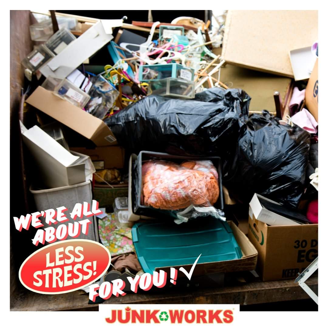 Do you see a big pile of junk &amp; get stressed? 😔
We see you ! 

Let us : 
✔️take the stress off you,
✔️save your back from all the lifting 
✔️ give you your time back 
✔️ recycle &amp; donate it 

Our professional crew will make quick work of all that junk &amp; clean up after ourselves