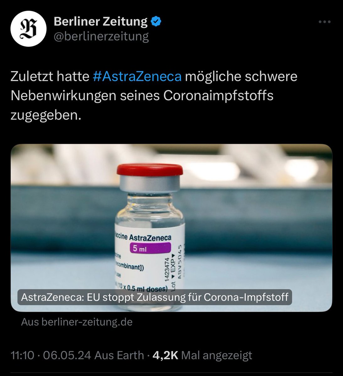 Hat sich eigentlich unser mMn schlechteste Gesundheitsminister Lauterbach dazu 👇🏻 geäußert? Ich bin leider blockiert 🤡 Gerne mal ein Screenshot, falls er was abgesondert hat. ✌🏻