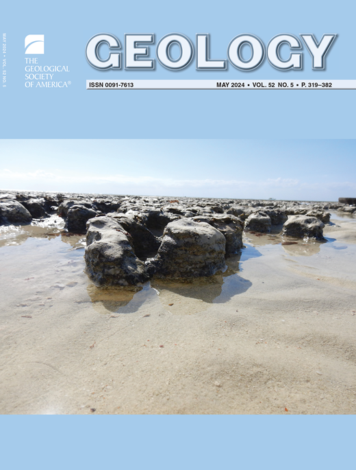 The May 2024 #Geology is now online! pubs.geoscienceworld.org/geology/issue/… Cover: Living intertidal stromatolites discovered in the Red Sea at Sheybarah Island, Saudia Arabia. Photo by Kai Hachmann. #Geoscience #GSAPubs #Stromatolites @geosociety