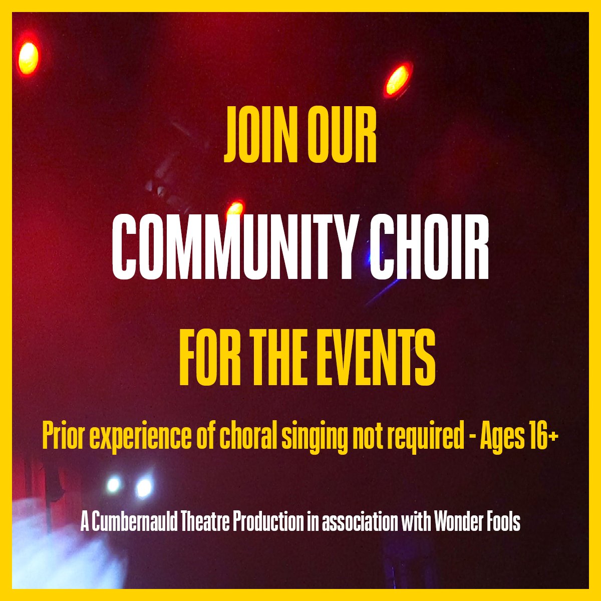 📣 Join our community choir! A Cumbernauld Theatre Production is association with @wonder_fools ↪️Find out more at lanternhousearts.org/community-choir