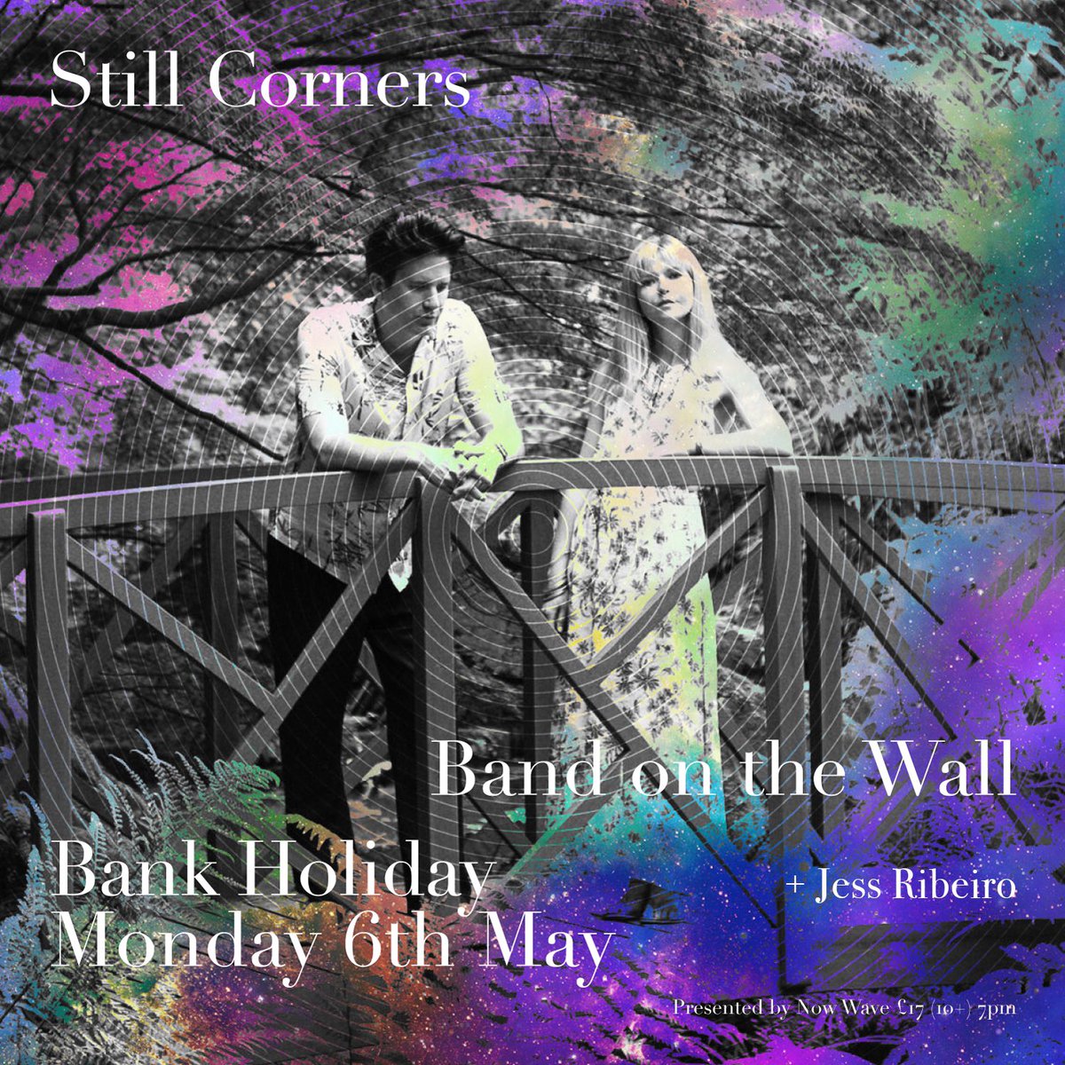 Stage times for this evening at @bandonthewall 

Doors - 7:30pm
Jess Ribeiro - 8pm
@StillCorners - 9pm

Some tickets available otd.
