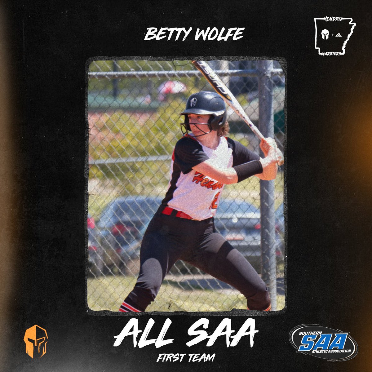 Big Bat. Golden Glove.

Betty Wolfe is All-SAA!