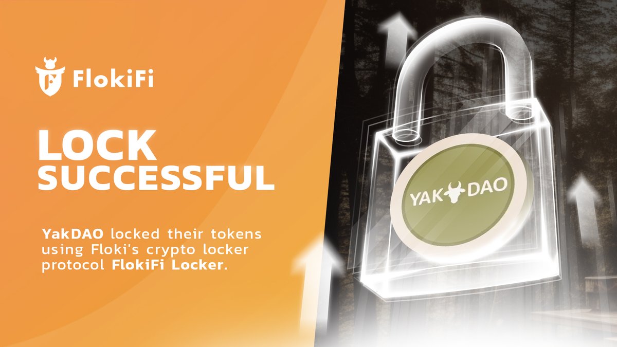 With a substantial lock of $2.23M+, YakDAO joins the ranks of projects leveraging #Floki's revolutionary token locker, #FlokiFi Locker! 🔒 The total locked value on @FlokiFi Locker has now soared to over $138 million, showcasing the widespread adoption of our DeFi locker…