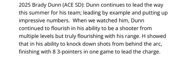 👀 PG Brady Dunn 📈 Phenomenal weekend for the @MarvinRidgeHoop rising senior! ACEs were rolling behind a strong performance that included 8️⃣ three balls in one game‼️ @Phenom_Hoops