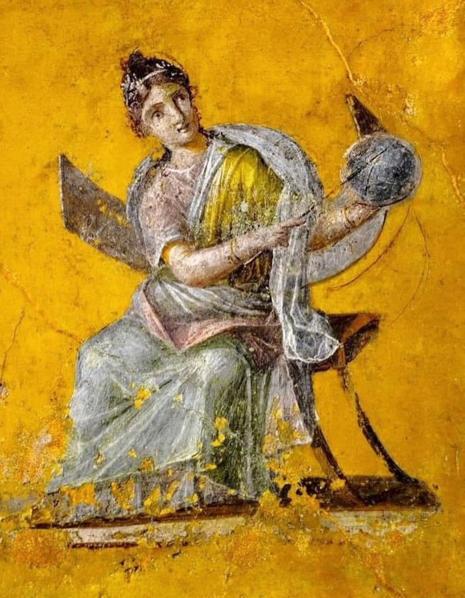 Fresco, The Muse Urania from the House of Julia Felix, Pompeii