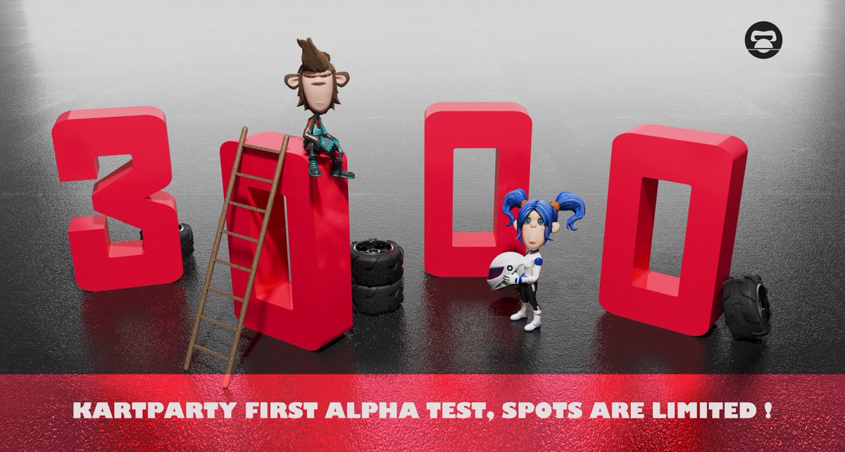 TOTAL SPOTS: 3000🐵

First Kart Party Alpha test, spots are limited!🏎️

Do not miss the hottest gathering this summer, let's rock!
Plenty of Perks offered!!🏅🏅