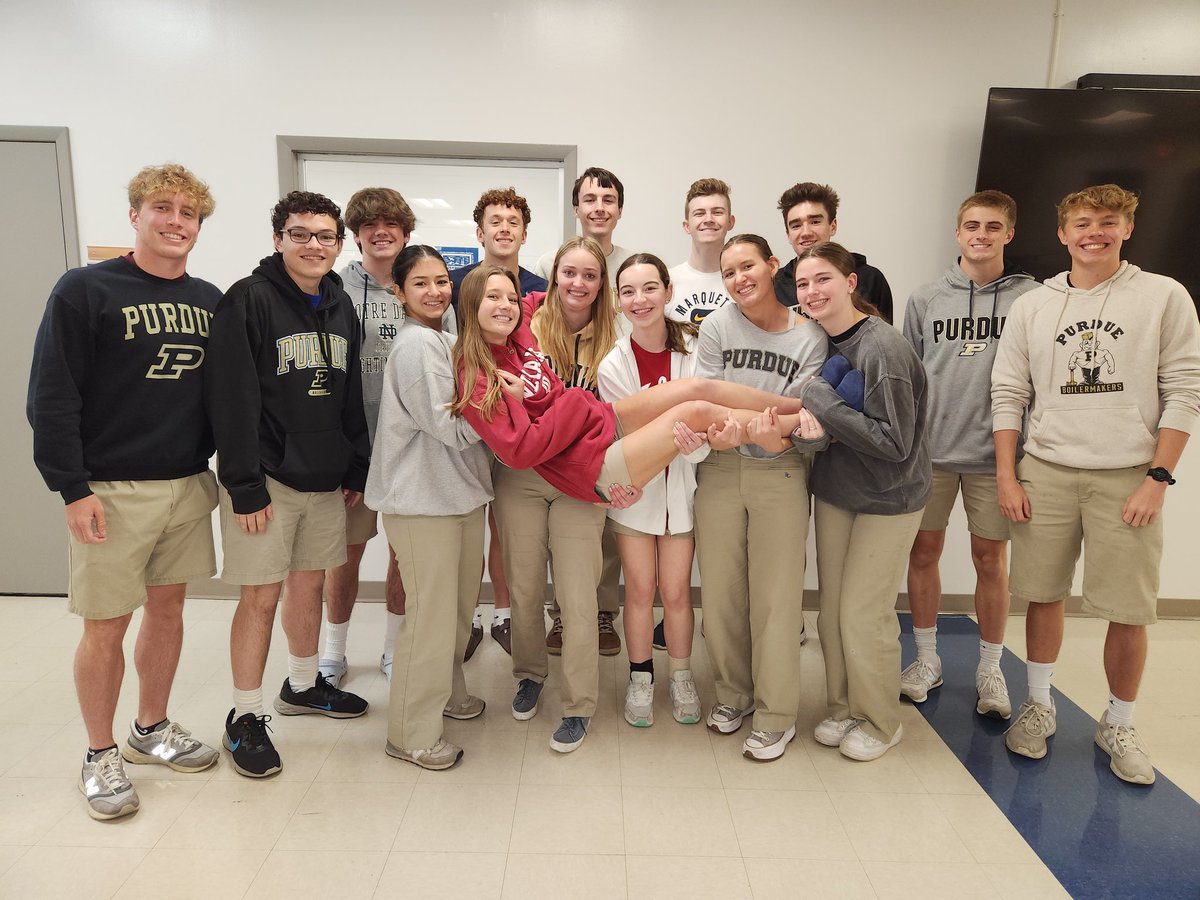 Just sent this great group of kids off to take their #APChem test! They are hoping this is the year that they win my shower bet. (and I am, too)