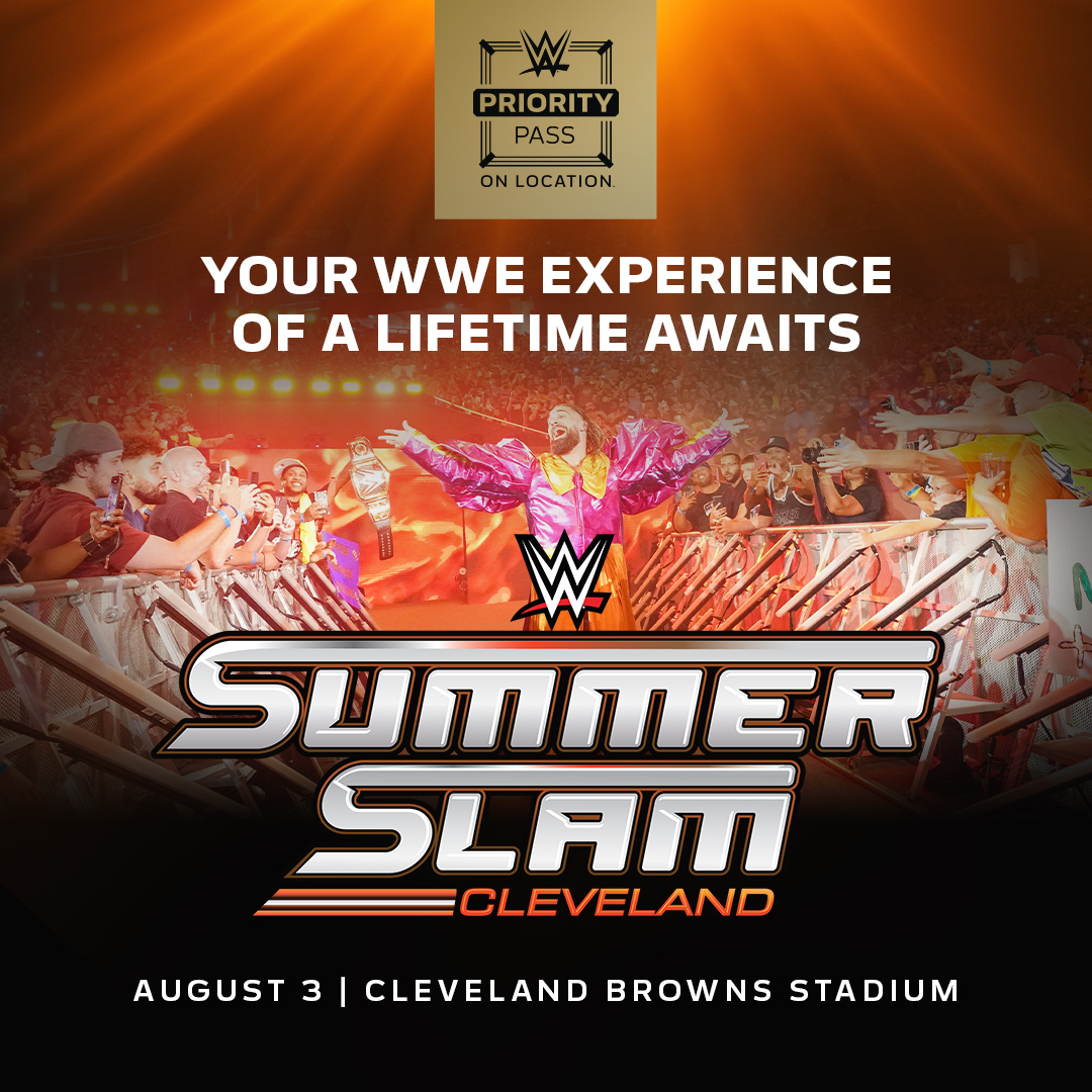 Enjoy exclusive experiences at #SummerSlam with a WWE Priority Pass presented by @onlocationexp. A WWE Priority Pass gives access to premium seating, pre-show hospitality, appearances from your favorite WWE Superstars and more! DETAILS: ms.spr.ly/6018Ypzb4