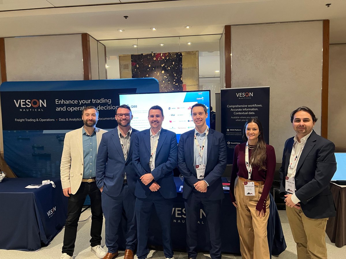 We’re still reflecting on our incredible time at #GenevaDry 2024 last week! Thank you to everyone who stopped by our booth to discuss the outlook of the #DryBulk sector. You all made it a week to remember! #MaritimeIndustry #Networking #Veson #ShippingSolutions #GlobalTrade