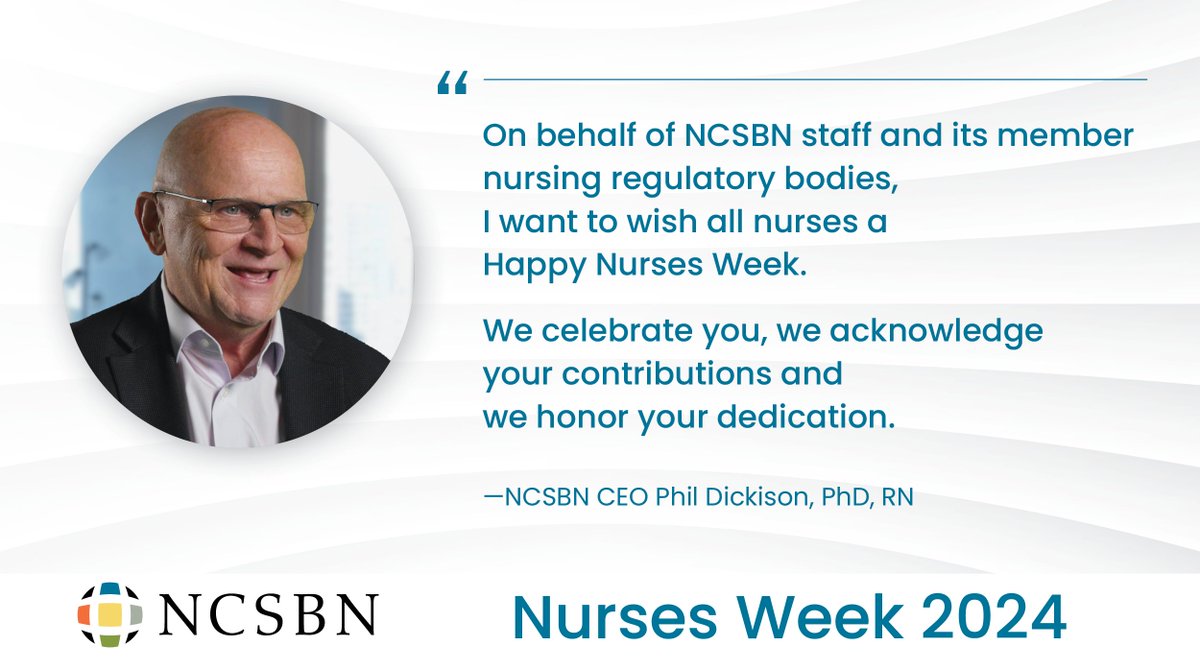 Nurses are the most trusted profession in the nation. At NCSBN we want the public trust in nurses to be well founded. We work every day for all the moments in nursing that make a difference in the lives of your patients. Happy Nurses Week! #NursesWeek2024 #NursesMakeTheDifference