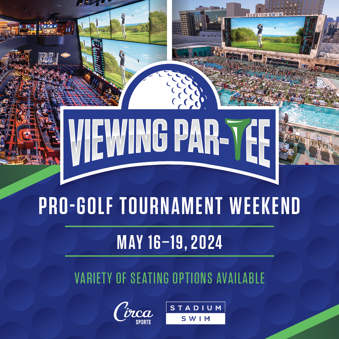 Don’t miss the putt-ential on May 16-19 for the ultimate pro-golf tournament weekend! ⛳ Join us for a “hole” lot of fun at the world’s largest sportsbook (@CircaSports) or enjoy the poolside experience at @StadiumSwim. Reserve your spot now at circalasvegas.com
