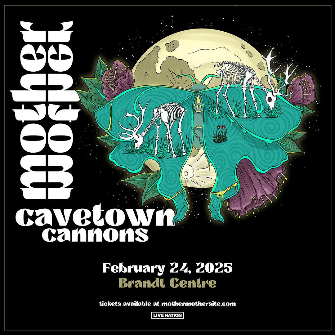Get your tickets now to Mother Mother with special guests Cavetown and Cannons! Hurry before they're gone! 🗓️ Monday, February 24, 2025 📍 Brandt Centre #MotherMotherLive #REALDistrict #BrandtCentre #SeeYQR