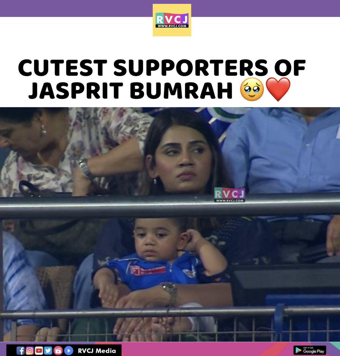 Cute couple❤️
#jaspritbumrah #sanjana 
#mumbaiindians #mi #srh #sunrisershyderabad