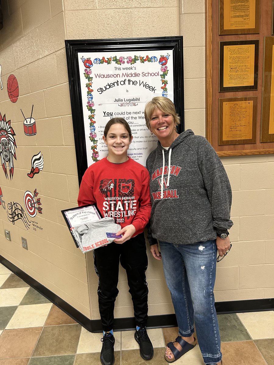 Congratulations to the following students for being chosen Student of the Week 5-03-2024!

WES 
Rielynn Heck - 5th Grade

WMS
Julia Lugabihl - 6th Grade