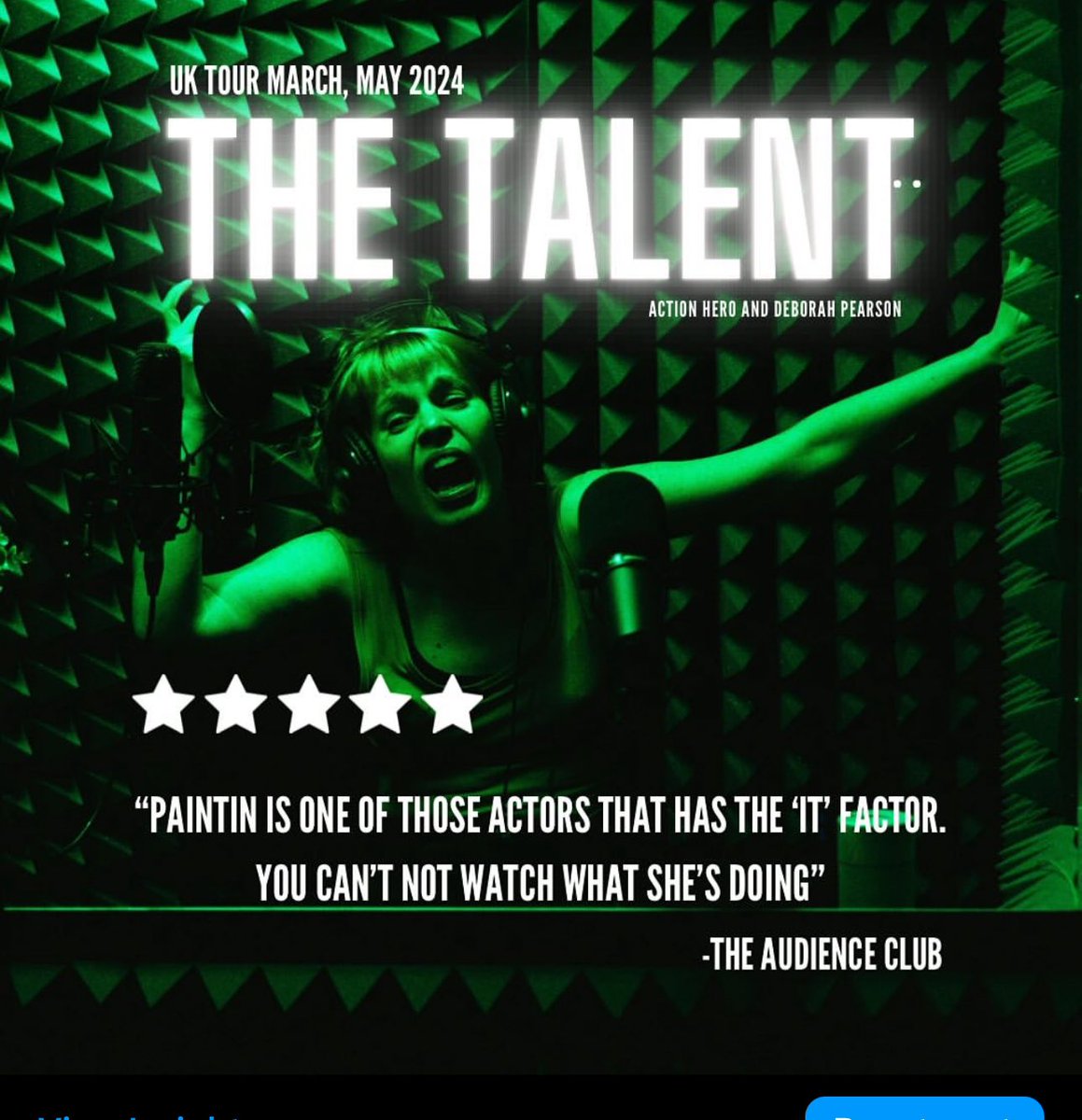Action Hero (@actionherolive) on Twitter photo ✨ LAST CHANCE to see our award wining show The Talent on stage <a href="/ColchesterArts/">ColchesterArtsCentre</a> this May 8th ( Wednesday ).
Thank you to everyone that’s come to see us so far on this amazing Spring 2024 tour, we’ve loved hearing your response to see the show!! 🥰
#colchesterarts #colchester ✨ LAST CHANCE to see our award wining show The Talent on stage <a href="/ColchesterArts/">ColchesterArtsCentre</a> this May 8th ( Wednesday ).
Thank you to everyone that’s come to see us so far on this amazing Spring 2024 tour, we’ve loved hearing your response to see the show!! 🥰
#colchesterarts #colchester