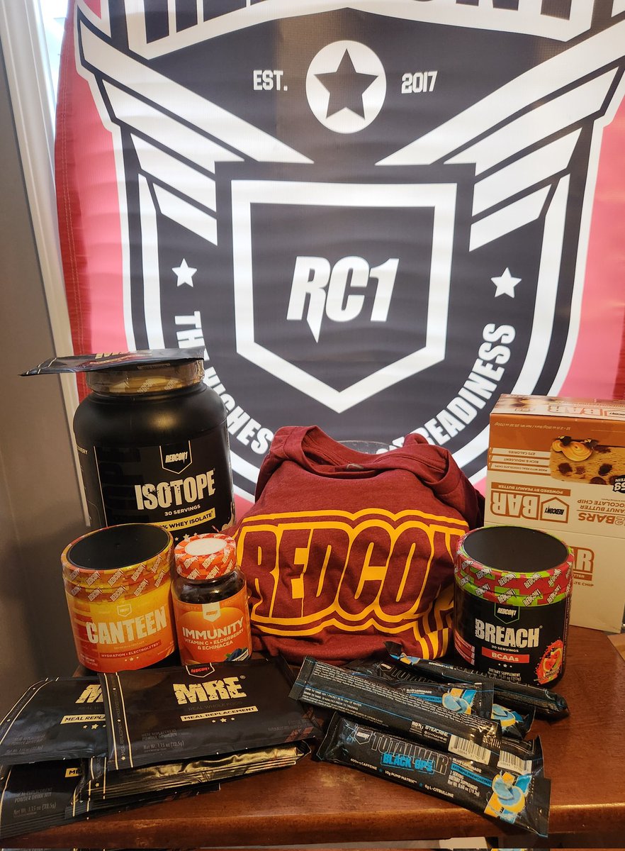 @RedCon1Official delivery day yesterday! Protein, immubity gummies and BCAA's for me. And several samples to share