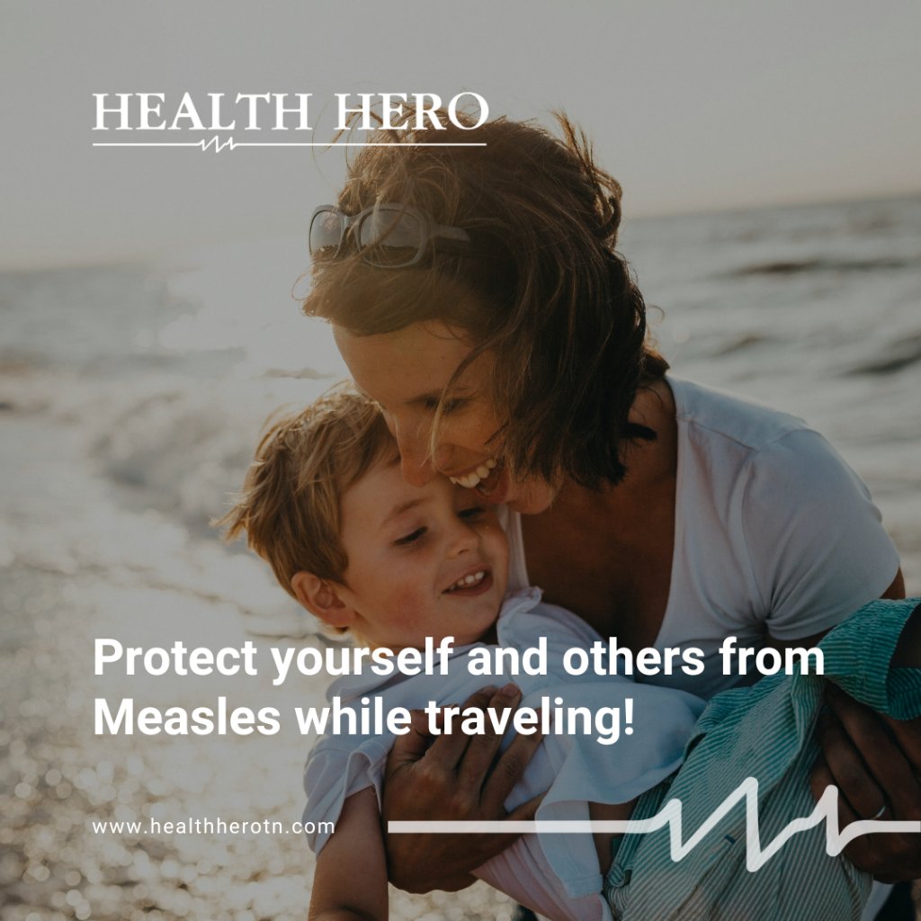 Traveling soon? Stay protected from measles with these CDC tips: Get vaccinated, wash hands often, avoid sick individuals, and stay informed. Learn more: lite.spr.ly/6000h0n #TravelSmart #PreventMeasles #Measles #HealthHero 🌍✈️🚫🤒