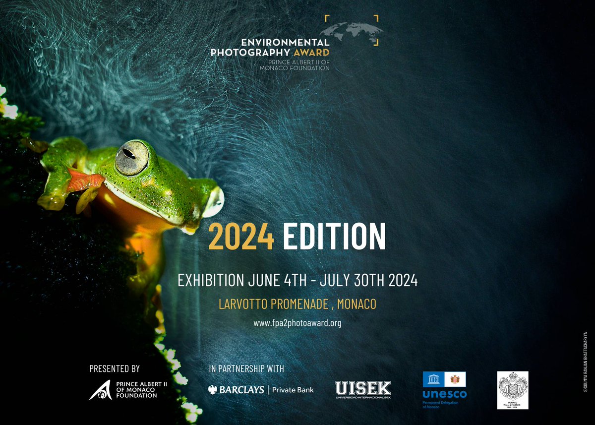 The 2024 Environmental Photography Award exhibition will open on June 5th at the Larvotto Promenade, in Monaco, and run until July 30th. Winners announced June 4th… the wait is almost over! ✨ Which image do you think will be the overall winner? fpa2photoaward.org/#gallery