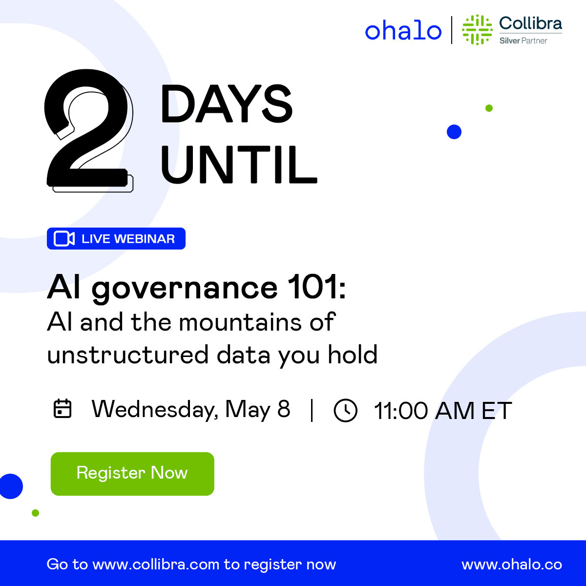 ⏳ Just 2 days left until the AI Governance 101 event!
Don't miss your chance to join our CEO, Kyle DuPont, for a deep dive into effective #DataGovernance strategies.

🔗 Finalize your plans and register now: hubs.la/Q02vQqP10

#AIGovernance #DataManagement #Countdown