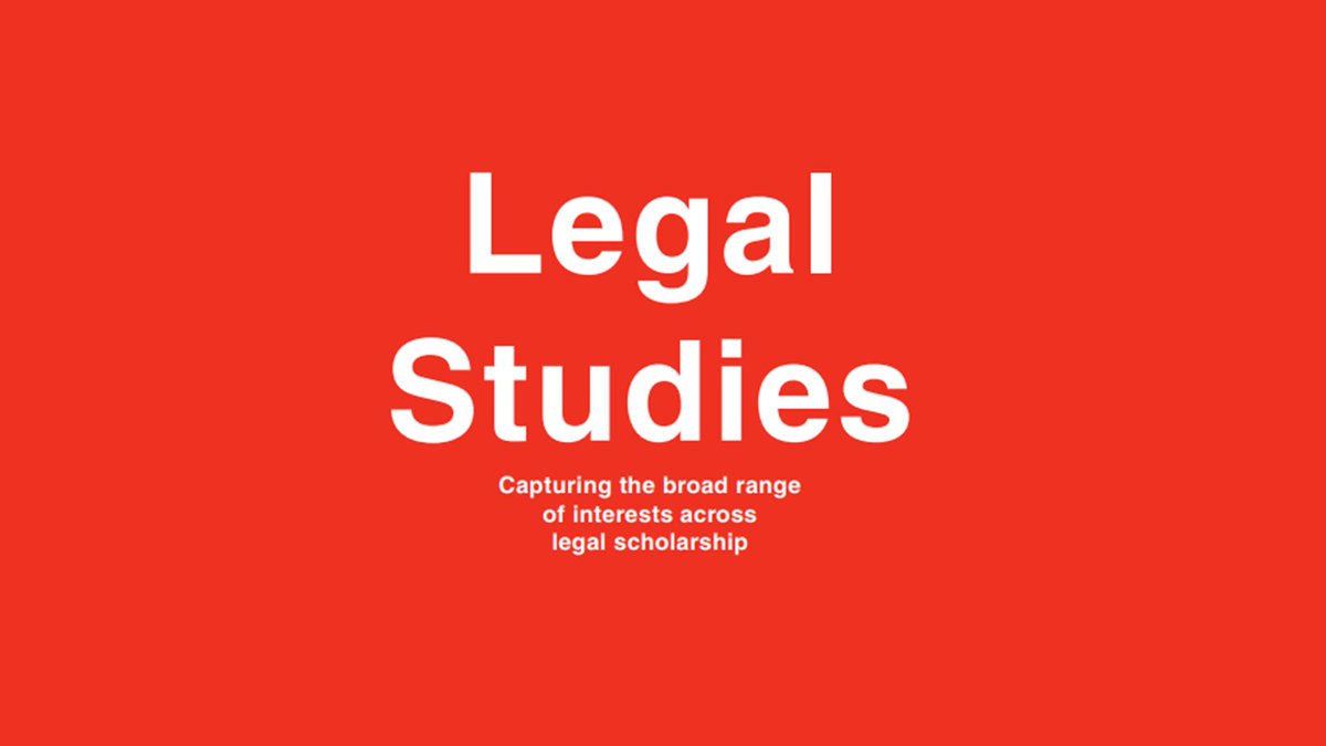 Read #LegalStudies for the latest insights in your inbox with email alerts! cup.org/3TVAFJX