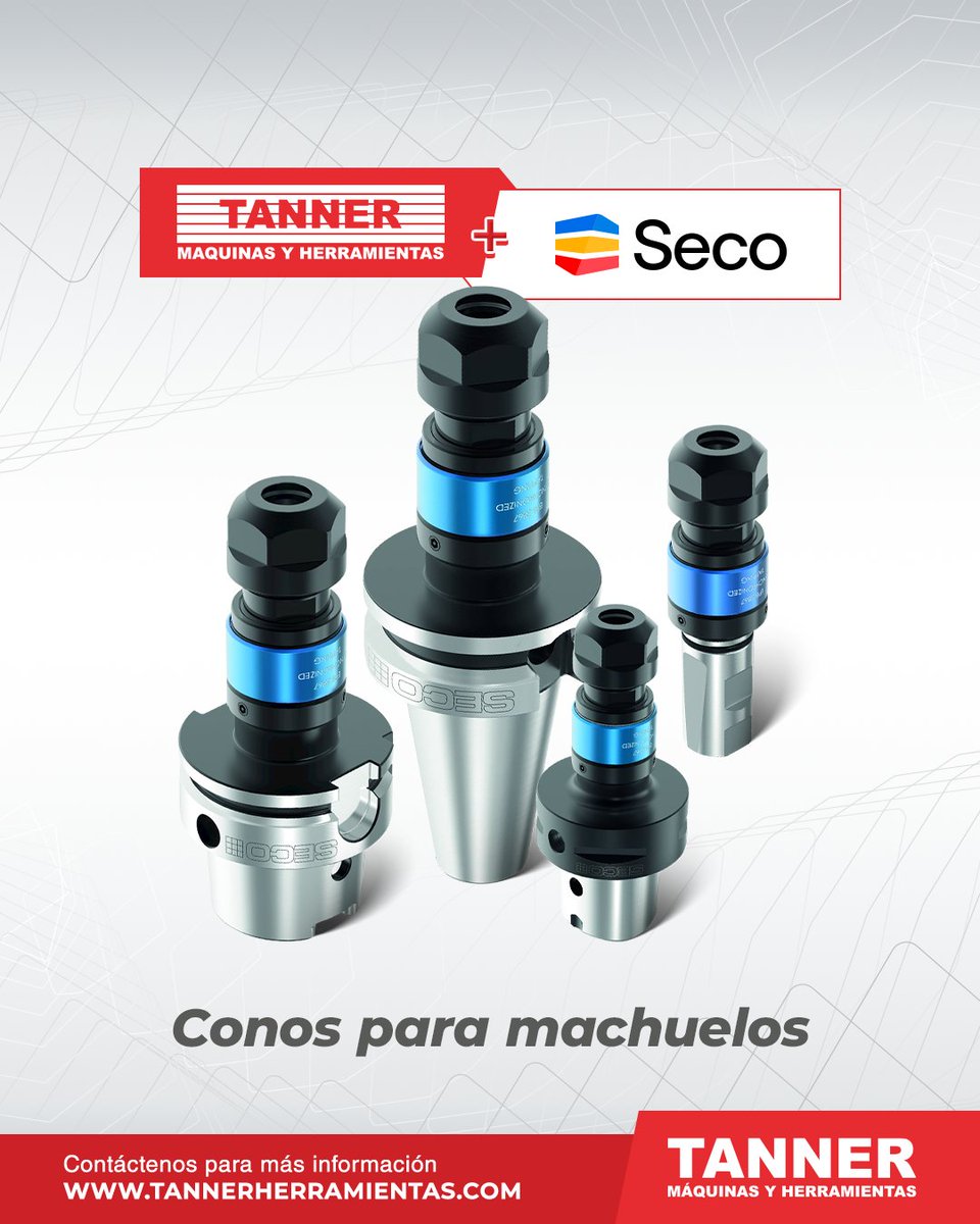 TannerMyH's tweet image. Nuestros conos para machuelos son la solución que necesita para obtener roscas perfectas en cada operación. 🛠️🔩 

Contacte a nuestros expertos para más información: 
📞 Teléfono: (614) 414 2223

#ConosParaMachuelos #RoscasPrecisas #AjustePerfecto #TannerHerramientas #SecoTools